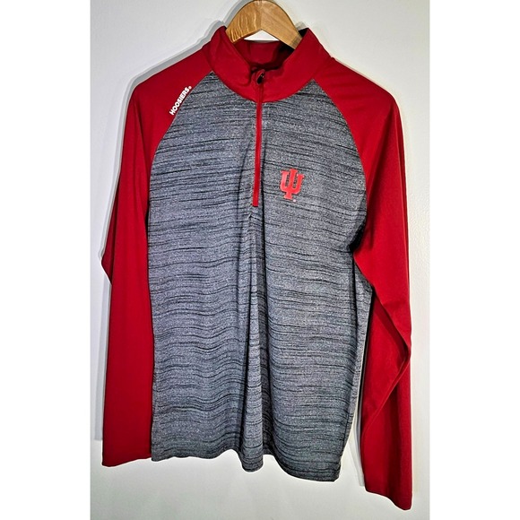 Other - Level Wear IU Hoosiers 3/4 Zip Gray & Red Longsleeve Pullover Men's Medium